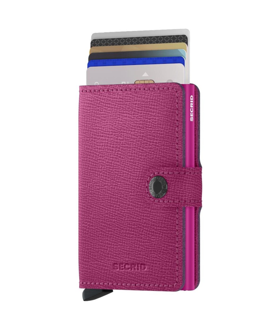 Portemonnees Secrid | Secrid Miniwallet Crisple Fuchsia