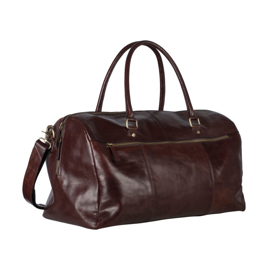 Tassen Leonhard Heyden | Leonhard Heyden Cambridge Travel Bag Red Brown