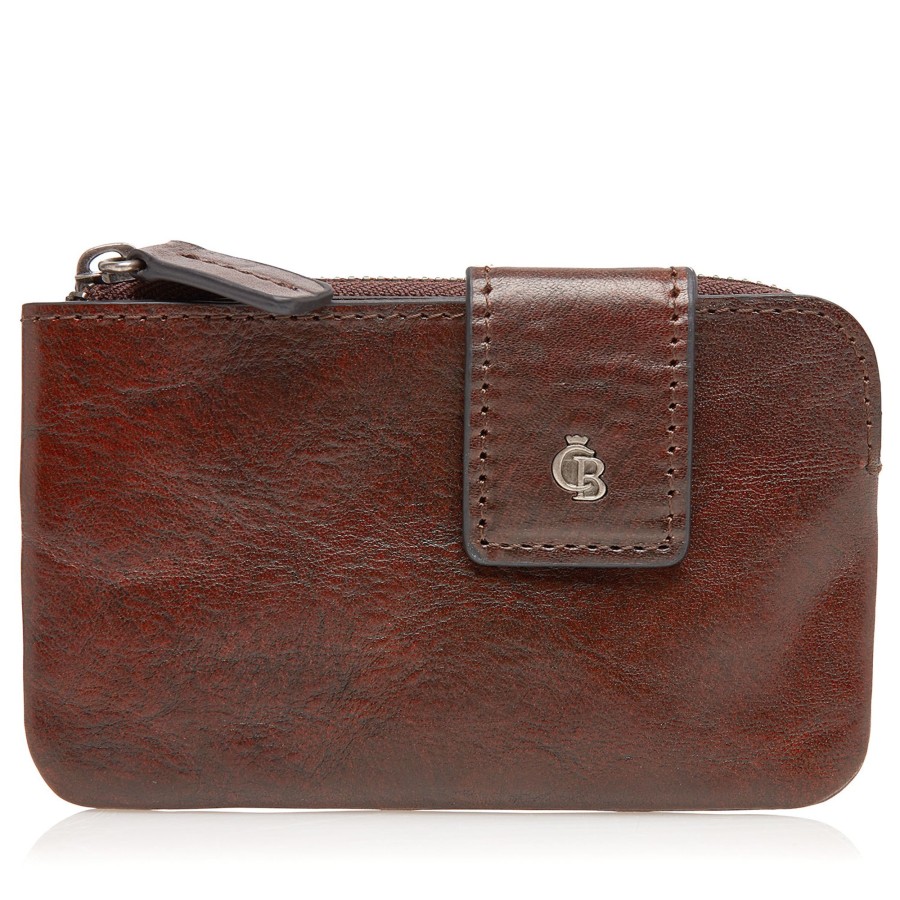 Portemonnees Castelijn & Beerens | Castelijn & Beerens Rien 5 Card Key Case Cognac