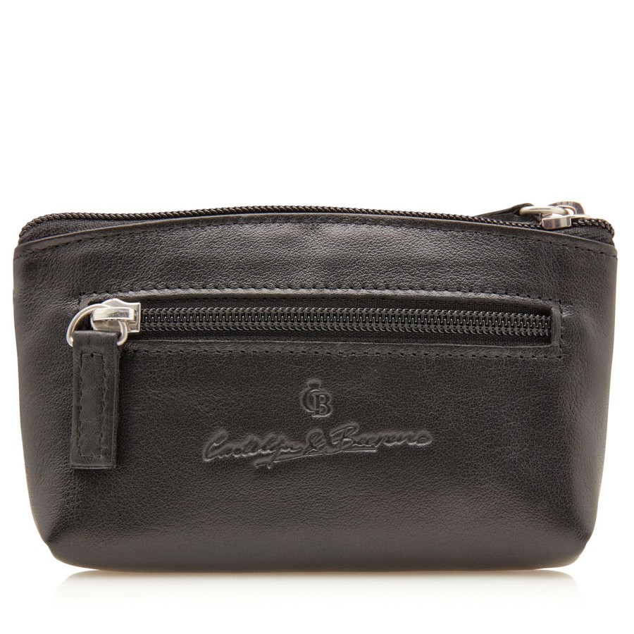 Portemonnees Castelijn & Beerens | Castelijn & Beerens Vita Key Case Zip Black