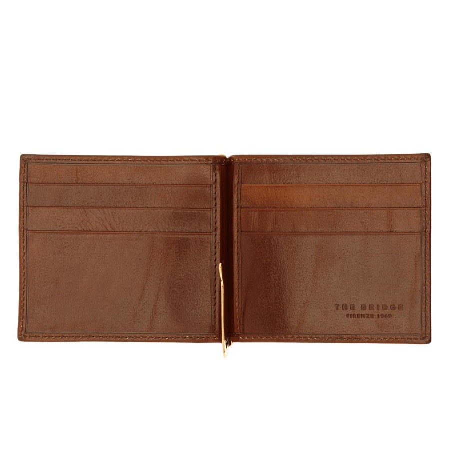 Portemonnees The Bridge | The Bridge The Bridge Story Uomo Piccola Pelletteria Dollar Clip Wallet