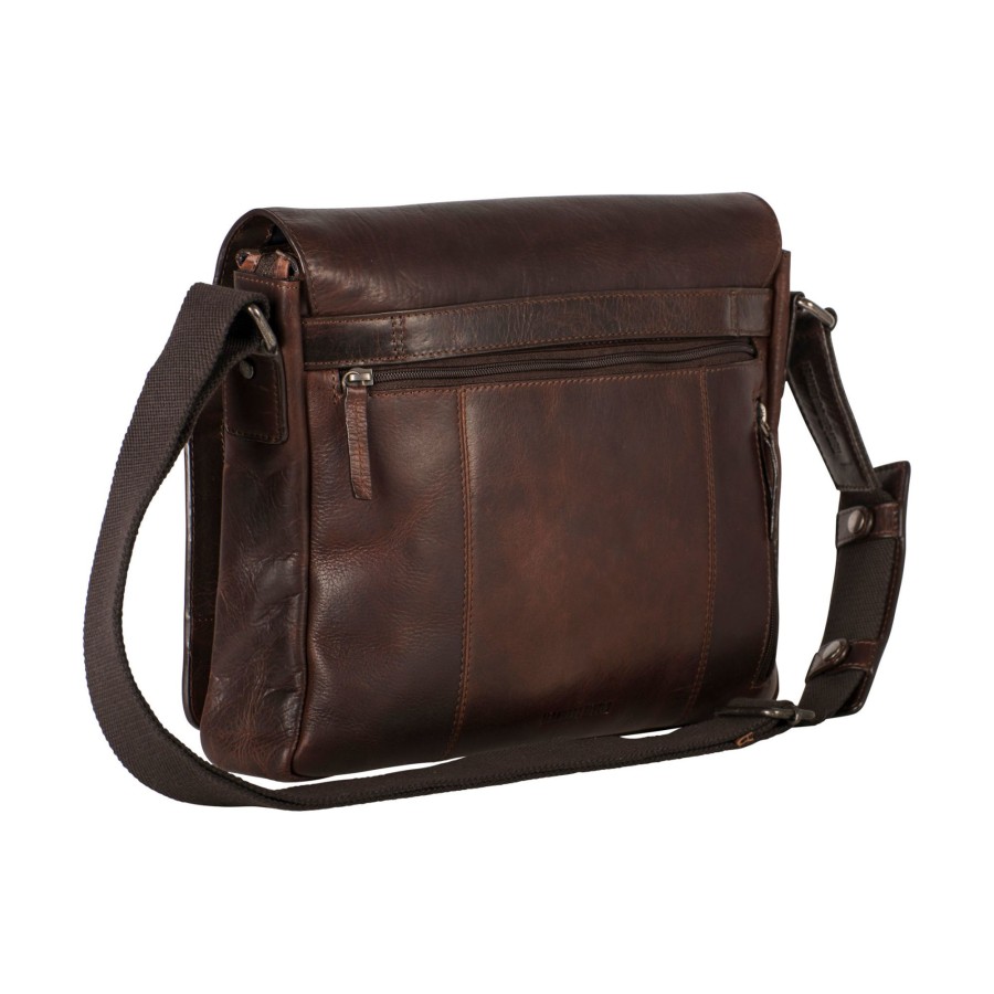 Werktassen Leonhard Heyden | Leonhard Heyden Roma Messenger Bag M Brown