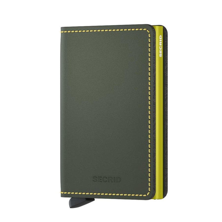 Portemonnees Secrid | Secrid Slimwallet Matte Green Lime